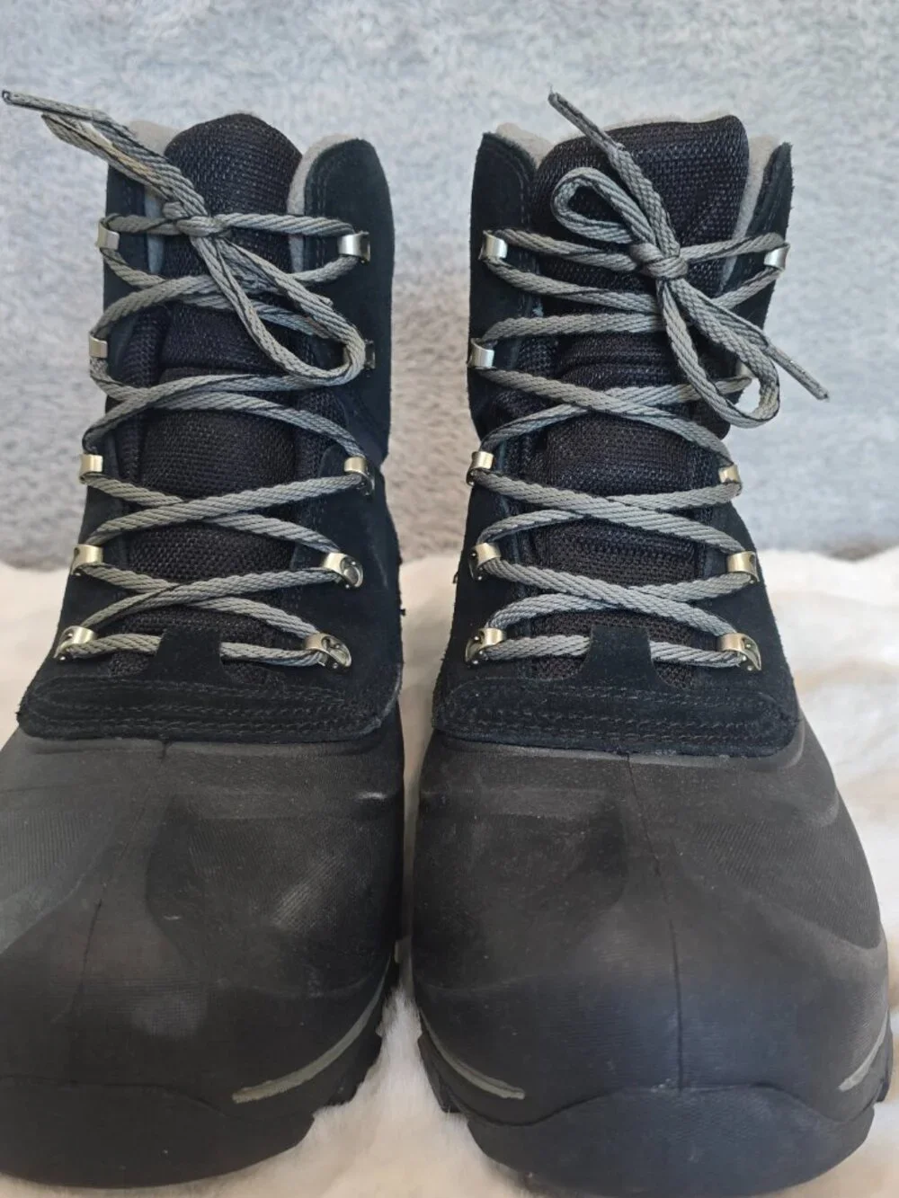 Sorel Buxton Lace Snow / Duck Boot Black Quarry Men's Size 11 NEW NM2737-010